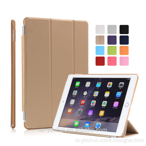 Wholesale Colorful Smart PC+PU Leather Case Flip Cover for iPad Air 2 Housing